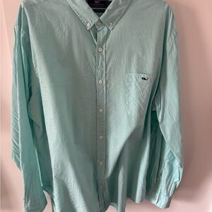 Vineyard Vines XXL Men's Light Green Button Down Shirt Used Great Condition